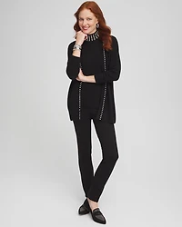 Cashmere Pearl Trim Cardigan