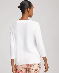 Short Pima 3/4 Sleeve Tee