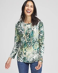 Touch of Cool™ Animal Print Layering Tee