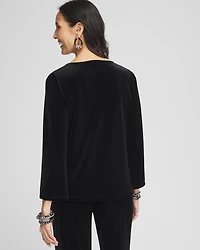 Travelers™ Velvet Cowlneck Top