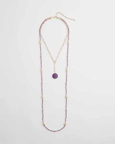 Convertible Filigree Beaded Pendant Necklace