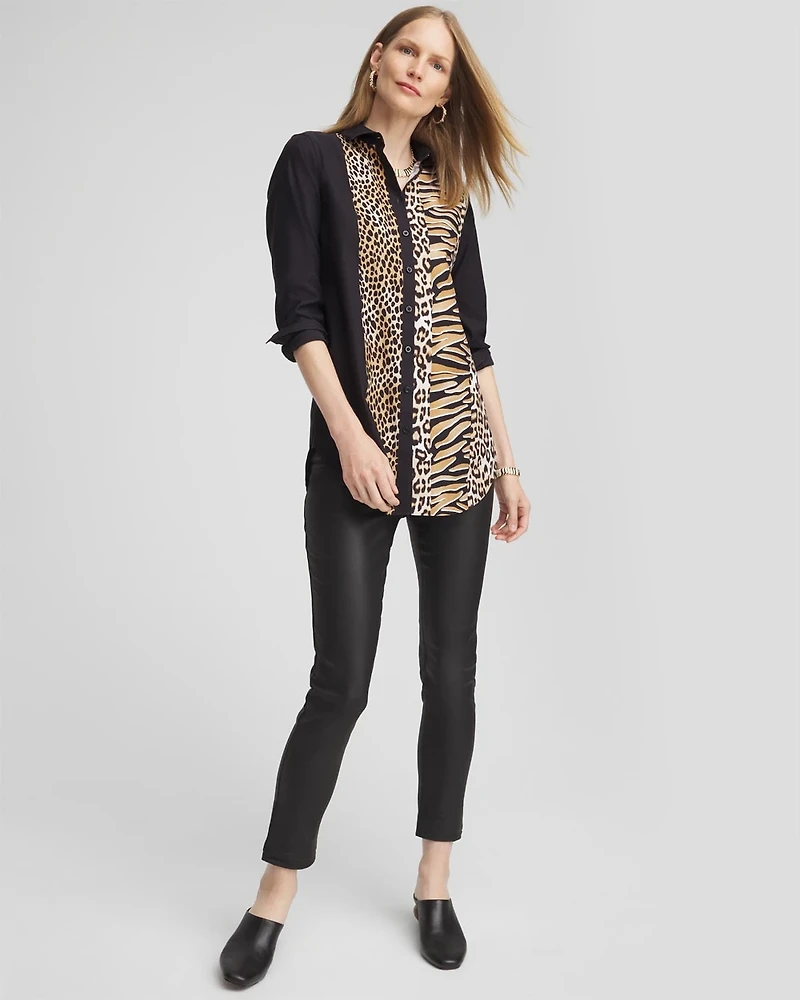 No Iron™ Mixed Animal Print Tunic