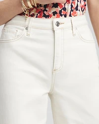High Rise Wide Leg Cropped Jeans