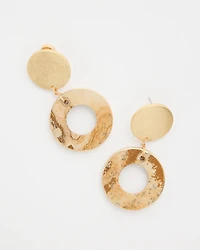 Neutral Jasper Stone Drop Earrings