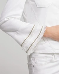 No Stain Double Fray Denim Jacket