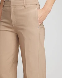 Petite Cotton Straight-Leg Trousers