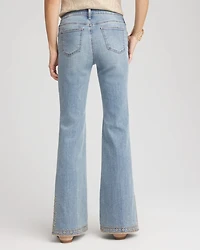 Girlfriend Whipstitch Flare Jeans