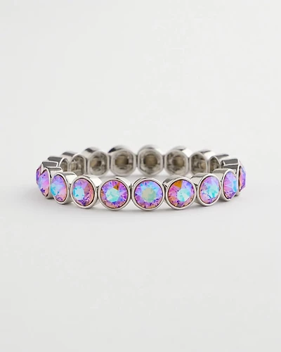 Iridescent Jeweled Stretch Bracelet