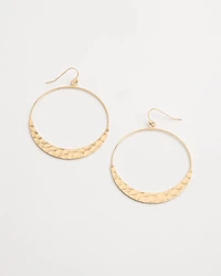 Hammered Hoop Earrings