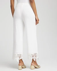 Travelers™ Crochet-Lace Cropped Pants
