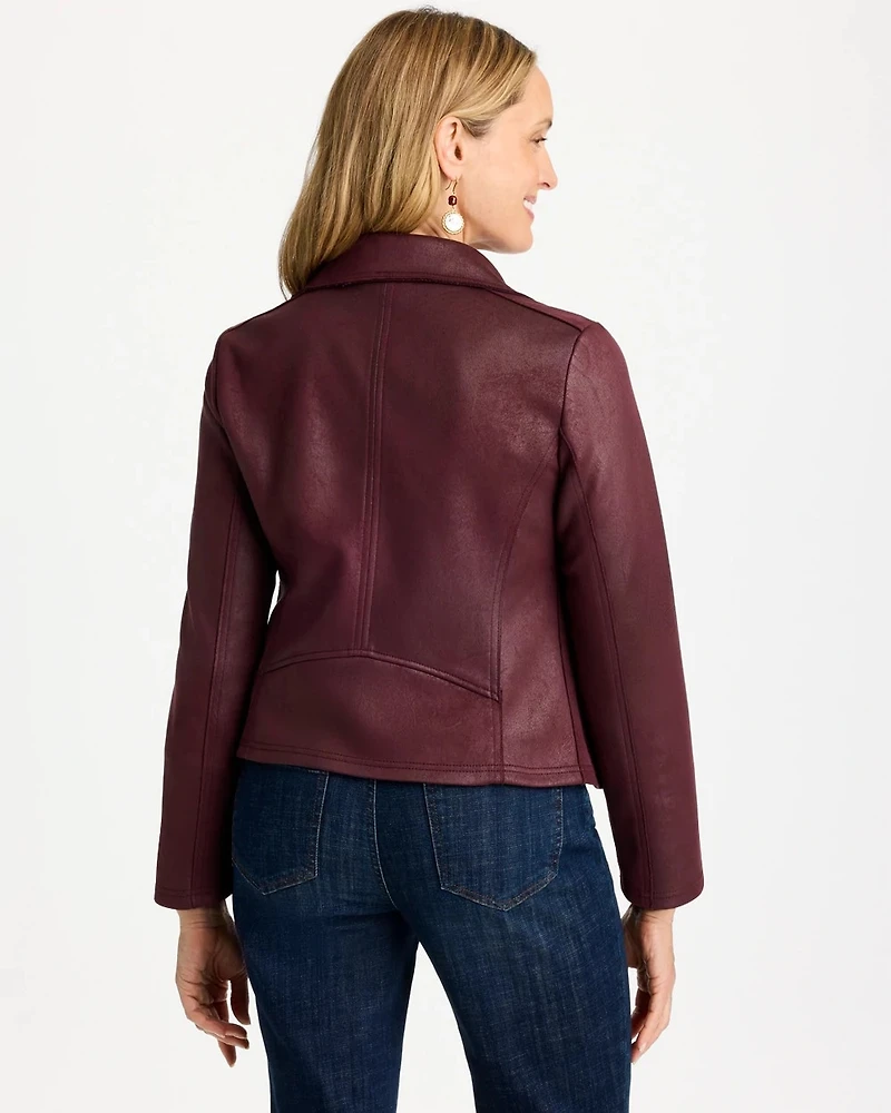 Suede Moto Jacket