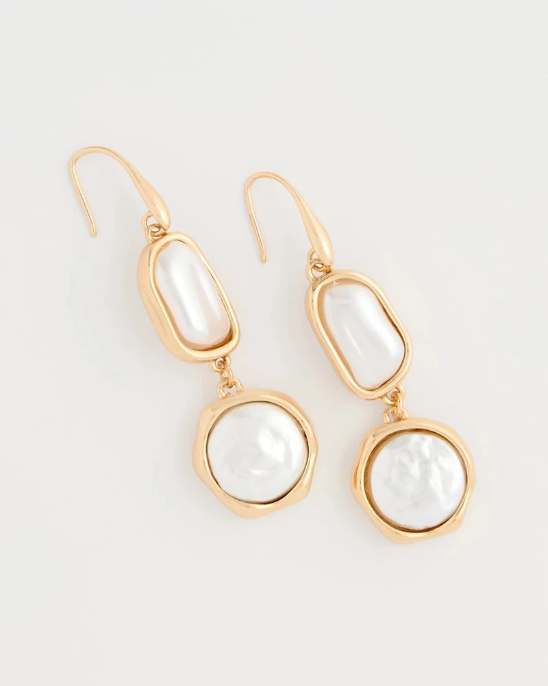 Siren Faux Pearl Drop Earrings