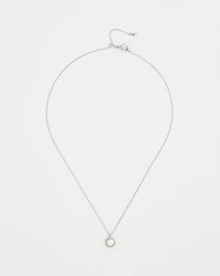 Silver Pearl Single Strand Necklace