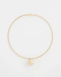 Gold Bead Collar Necklace