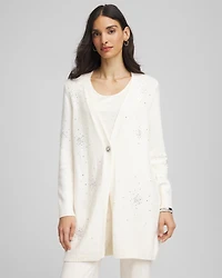 Rhinestone Embellished Cardigan