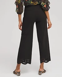 Juliet Eyelet Hem Culotte Pants