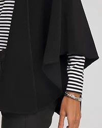Crepe Open-Front Ruana