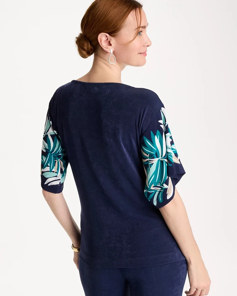 Travelers™ Printed Kimono Sleeve Top