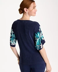 Travelers™ Printed Kimono Sleeve Top