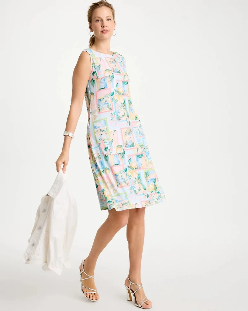 Jersey Knit Positano Shift Dress