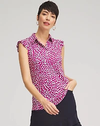 Zenergy® UPF Knit Ruffle Polo