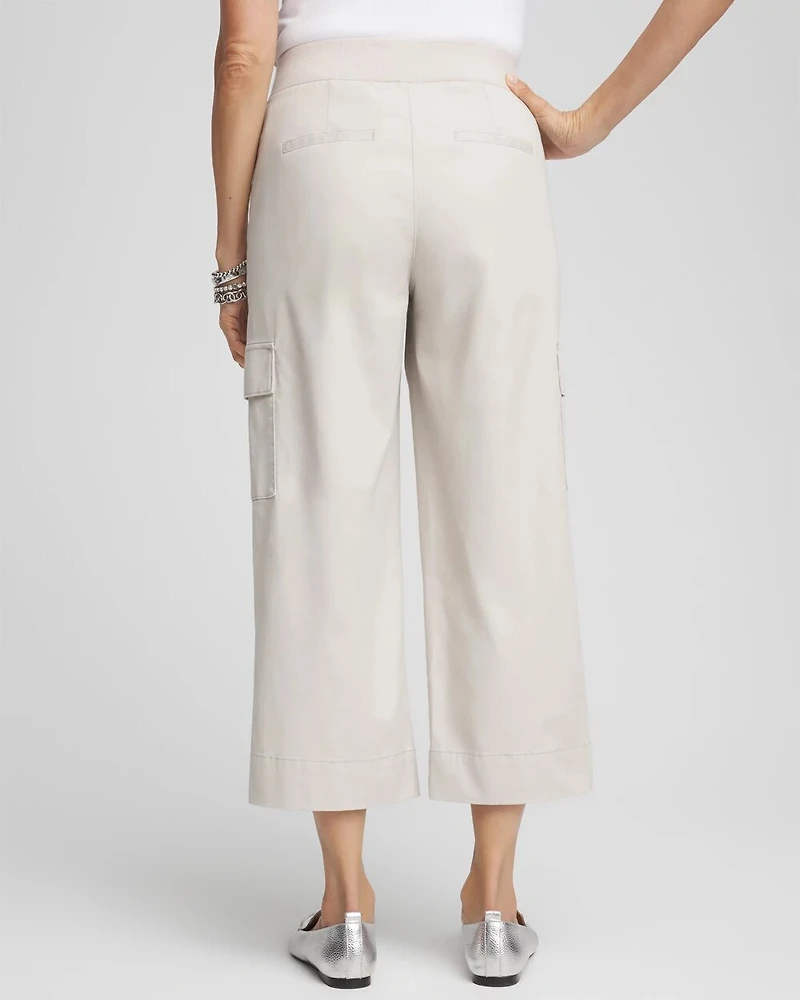 Cargo Straight Leg Cropped Pants