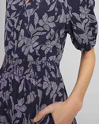 Poplin Smocked Waist Maxi Dress