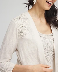 Lace Linen Cardigan