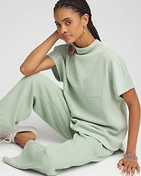 Zenergy® Beach Slub Funnel Neck Pullover Top