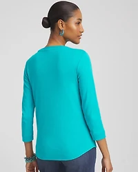 Everyday 3/4 Sleeve V-Neck Tee
