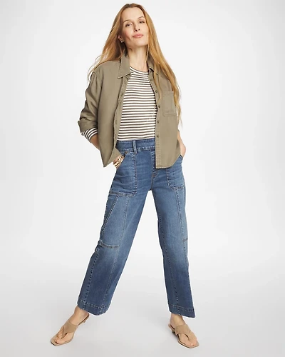 Utility Wide Pull-On Crop