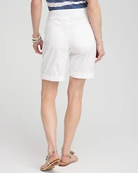 Poplin Roll Tab Shorts