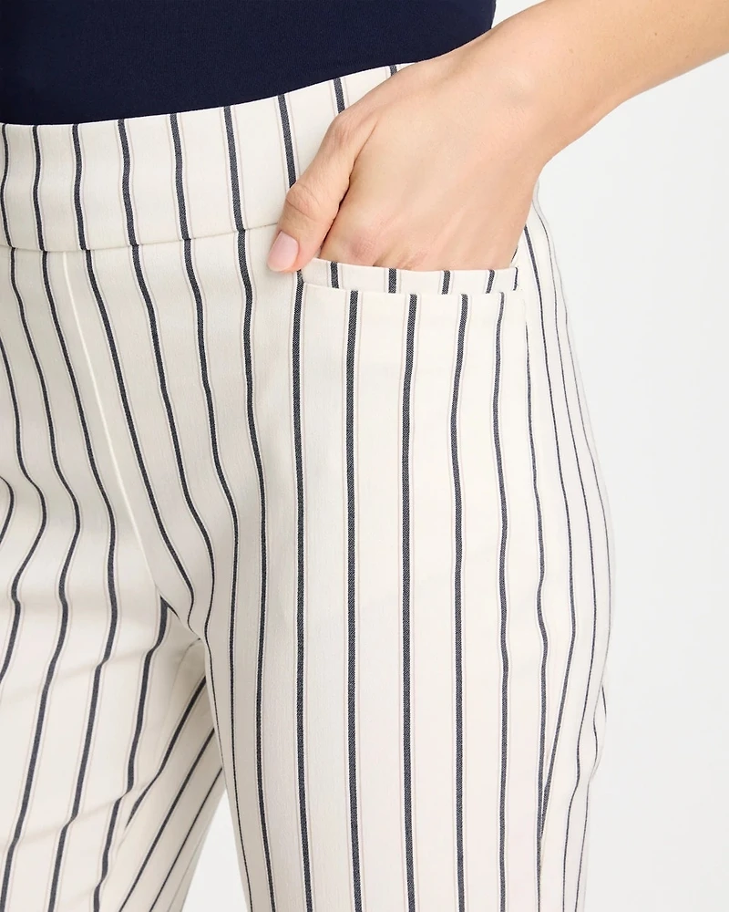 Pinstriped Brigitte™ Slim Ankle Pants