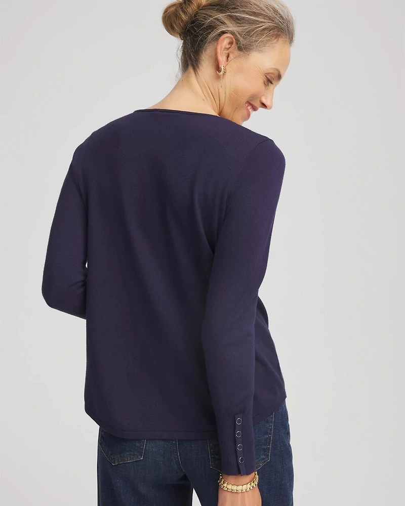 Ella V-Neck Pullover Sweater