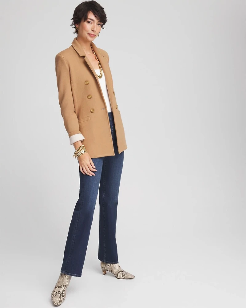 Denim Slim Pull-On Boot-Cut Jeggings