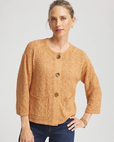 Tweed Cropped Sweater