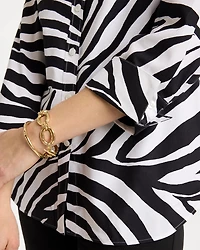 No Iron Stretch Animal Print Shirt