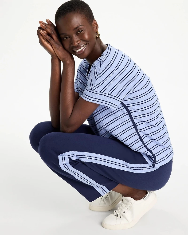 Zenergy® Textured Knit Jacquard Top