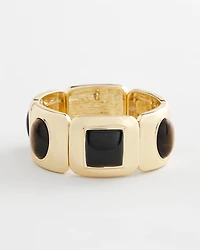Chico's Originals Neutral Gold Stretch Bracelet