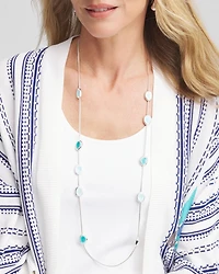 Sea Glass Effect Convertible Necklace