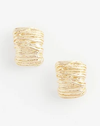 No Droop® Crinkled Huggie Hoop Earrings