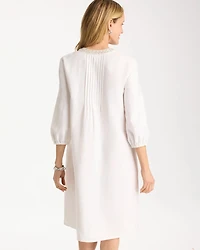 Embellished Pintuck Dress