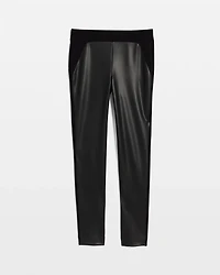 Faux Leather Juliet Slim Ankle Pants