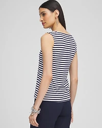 Contour Cotton™ Stripe Square Neck Tank