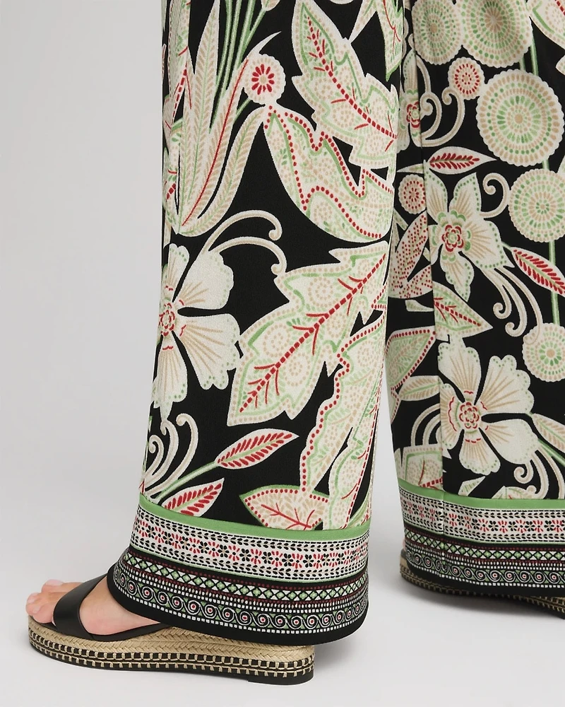 Travelers™ Island-Motif Palazzo Pants
