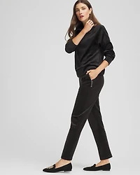 Zenergy® Scuba Velour Tapered Ankle Pants