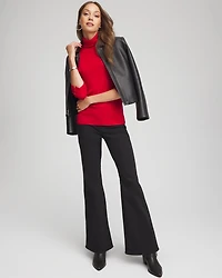 Ella Button Cuff Turtleneck Sweater