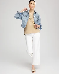 Sleeveless V-Neck Button Tank