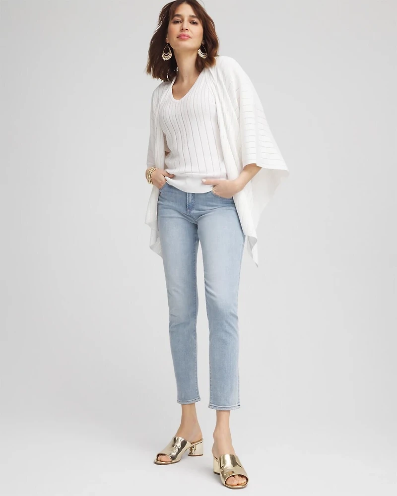 Caviar-Embellished V-Neck Pullover Sweater