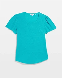 Linen Flutter Sleeve Tee